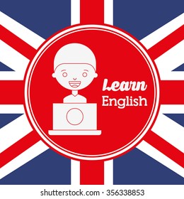 learn english design, vector illustration eps10 graphic 
