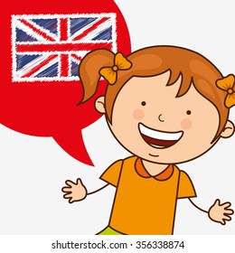 learn english design, vector illustration eps10 graphic