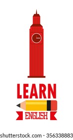 learn english design, vector illustration eps10 graphic 