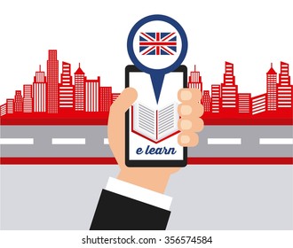 learn english design, vector illustration eps10 graphic 