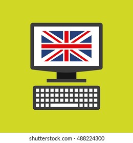 learn english study icon vector illustration design