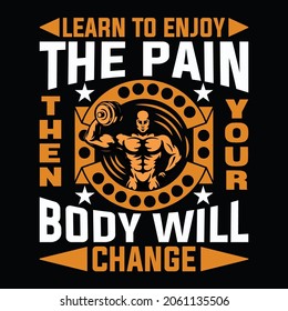 Learn To Enjoy, Gym t-shirt design