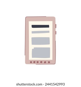 aprenda la caricatura del e-reader. conocimiento de la educación, leer la computadora portátil, datos móviles aprenda el signo del e-reader.
