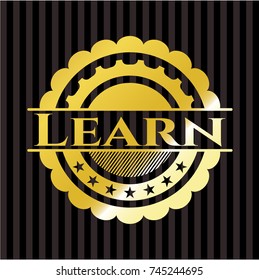 Learn gold emblem or badge