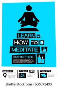 Learn How To Meditate Class Flyer