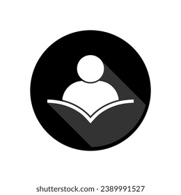 Learn Icon. Book, Literature. Lesson, Study Symbol - Vector.