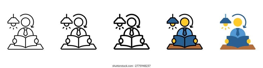 Learn Icon Collection With Different Styles And Colors