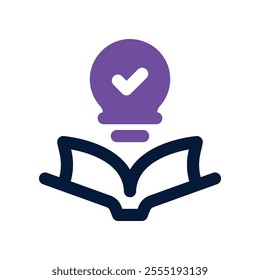 learn icon. vector dual tone icon for your website, mobile, presentation, and logo design.