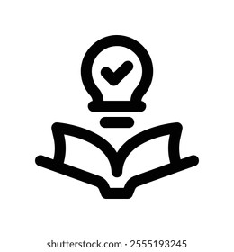 learn icon. vector line icon for your website, mobile, presentation, and logo design.