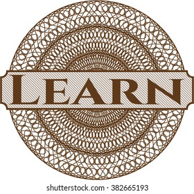 Learn inside a money style rosette