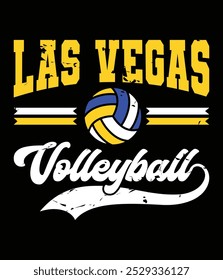 Aprenda a linguagem do vôlei com este arquivo de corte EPS citação de vôlei de Las Vegas.