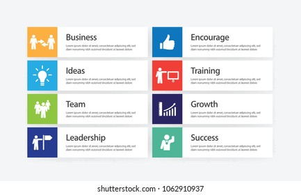 Learn And Lead Infographic Icon Set