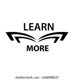 Learn more with books. illustration in vector format. Flat design
