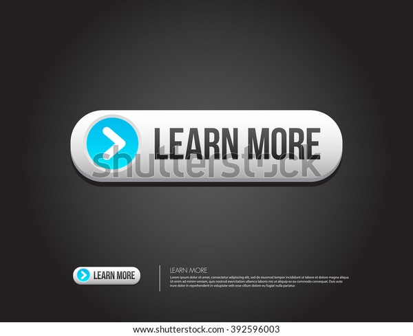 Learn More Button Stock Vector (Royalty Free) 392596003