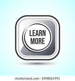 Learn More Icon Button Design Illustration