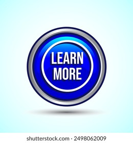 Learn More Icon Button Design Illustration