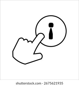 Weitere Icons. einfache Linienvektorgrafik