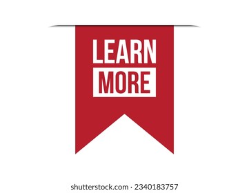 Mehr rotes Banner-Design, Vektorgrafik