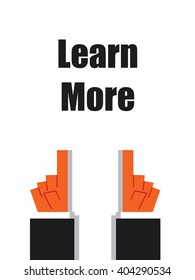 LEARN MORE typography