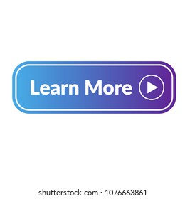 Learn more web button. blue color
