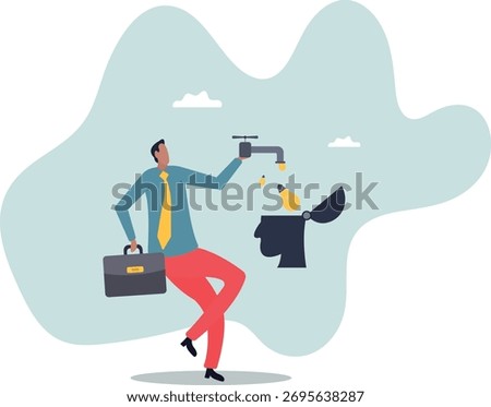 Learn new skills, create new ideas or innovative solution, education and knowledge or imagination and creativity to think like genius.human life and situation.