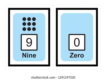 Learn Numbers and counting for Toddlers Numbers for Kids vector illustration

