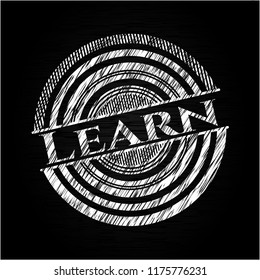 Learn on chalkboard