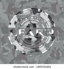 Learn on grey camouflage pattern