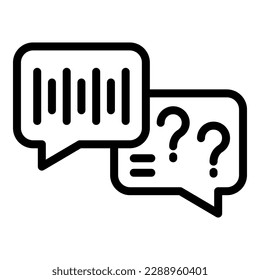 Learn online chat icon outline vector. School education. Child disabled