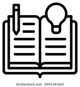 Learn Online learning icon illustration