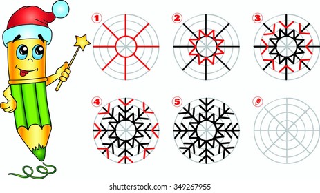 learn to paint snowflakes