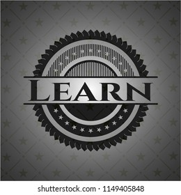 Learn retro style black emblem