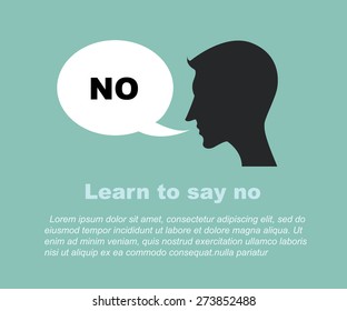 Learn to say no concept