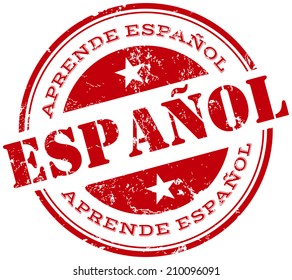 learn spanish stamp in spanish