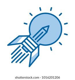 Learn to think vector icon