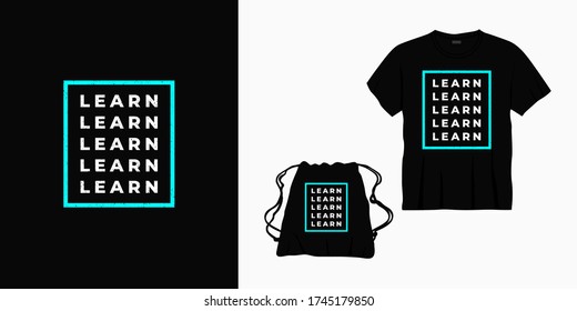 learn typography lettering design for t-shirt, bag or merchandise
