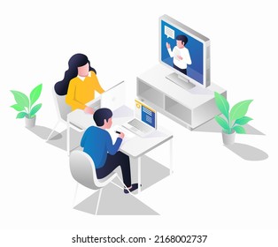 Erfahren Sie mehr über die isometrische Abbildung des Computers
