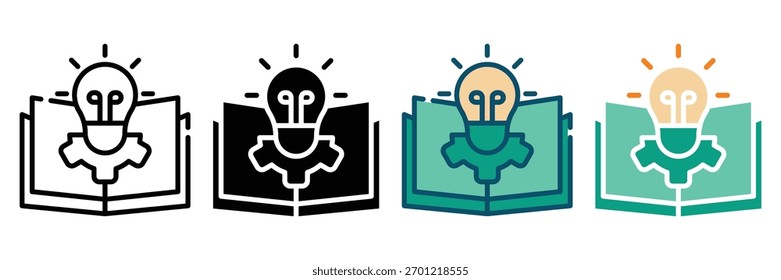 aprenda a coleção de vários estilos de ícone da web