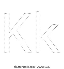 Learning alphabet, letter.  Worksheet.   Learning alphabet. connect the dots and coloring page. Game for kids. Restore dashed line - trace game for children. 