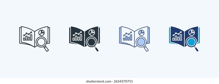Learning Analytics Multiple Style Icon Collection