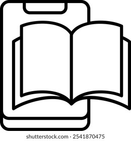 Learning app interface Vector Icon Design Symbol