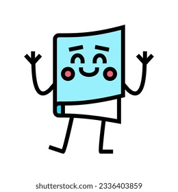 learning book character color icon vector. learning book character sign. isolated symbol illustration