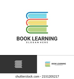 Learning Book logo vector template, Creative Book logo design concepts