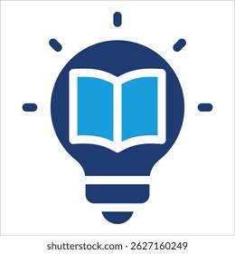Elemento De Icono De Bombilla De Aprendizaje Para Diseño