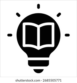 Learning Bulb Icon Element For Design