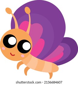 Learning Butterfly Insect Animal Cartoon Clipart