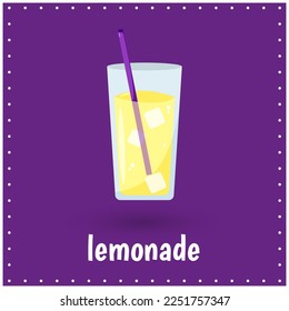 Learning cards for kids. Lemonade. Educational worksheets for kids. Preschool activity