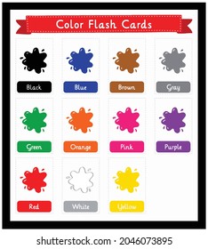 learning colors chart for kids 