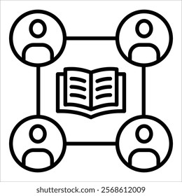 Learning Community Icon Element For Design
