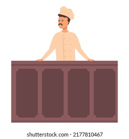 Learning cook icon cartoon vector. Cooking online. Food chef